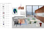 create interior mood board, 2d floor plan, shopping list